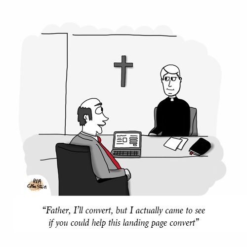 Marketing Cartoon: Convert