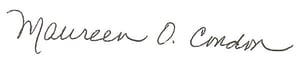 maureen full signature